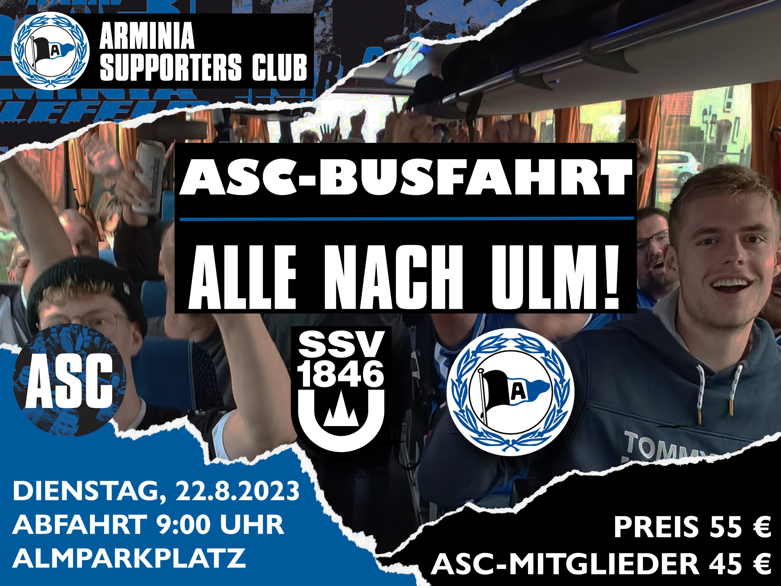 ASC-Busfahrt: Alle nach Ulm